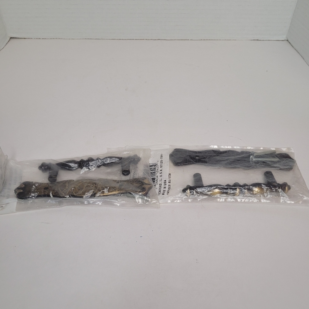 Two Amerock Carriage House Antique Brass Cabinet Drawer Door Pull Handles NWT